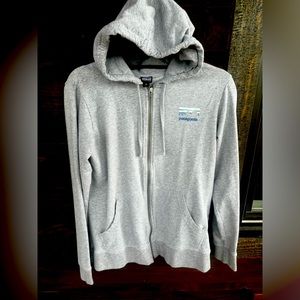 Patagonia gray zip hoodie